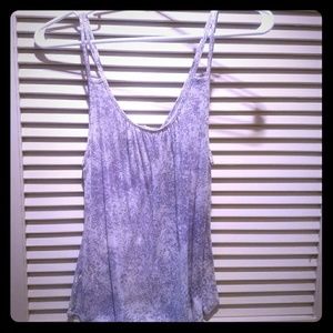 Blue/white tank top